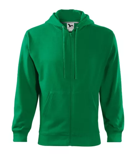 Trendy Zipper felső férfi fűzöld 3XL