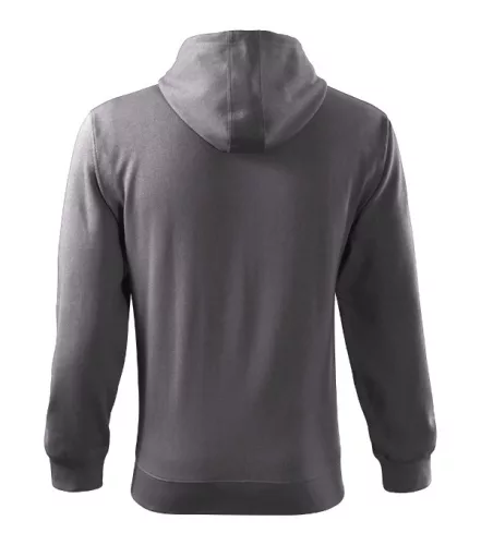 Trendy Zipper felső férfi acélszürke M