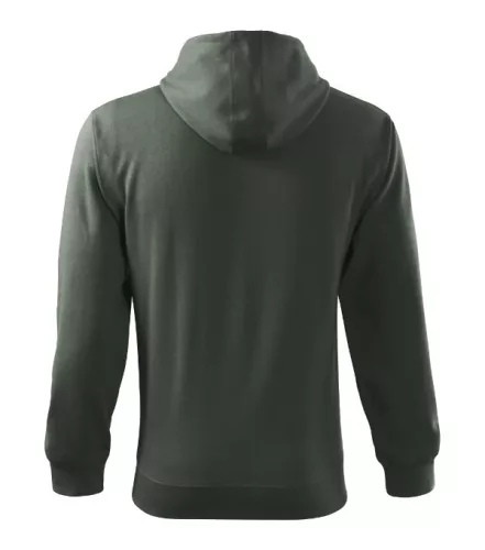 Trendy Zipper felső férfi sötét palakő L