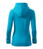 Trendy Zipper felső női türkiz M