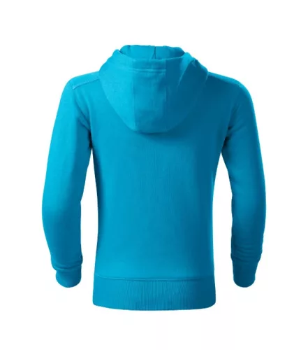 Trendy Zipper felső gyerek türkiz 146 cm/10 éves