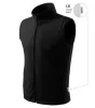 Next polár mellény unisex fekete 01 (brand label) XS