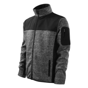   Softshell kabát férfi Casual 550 kötött melanzs szürke S méret