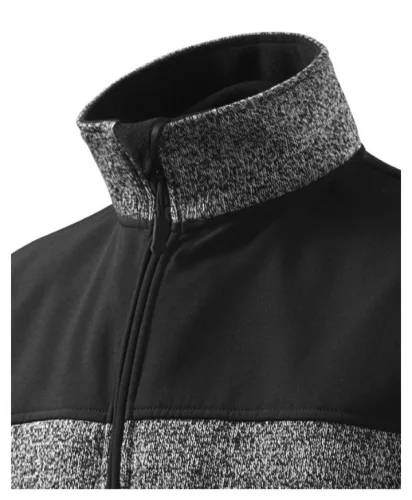 Softshell kabát férfi Casual 550 kötött melanzs szürke M méret