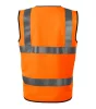 Biztonsági mellény unisex HV Bright 9V3 fluoreszkáló narancssárga 2XL méret
