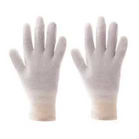 Stockinette kötött kesztyű Beige XL