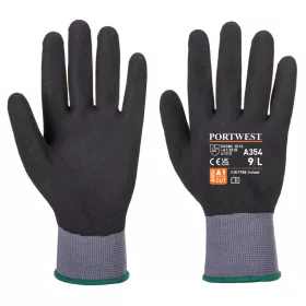 DermiFlex Ultra Pro kesztyű -homokos nitril fekete L