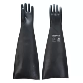 Erős Latex kesztyű 600mm fekete L