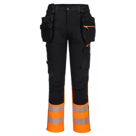   DX4 Hi-Vis nadrág lezippzározható lengőzsebbel Orange/Black 28