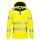 DX4 Hi-Vis 1/4 zippzáras kapucnis pulóver Yellow/Black 4XL