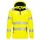 DX4 Hi-Vis 1/4 zippzáras kapucnis pulóver Yellow/Black L