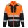 DX4 Hi-Vis 1. osztályú tölcsér nyakú cipzáras pulóver Orange/Black S