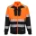 DX4 Hi-Vis 1. osztályú tölcsér nyakú cipzáras pulóver Orange/Black XXXL