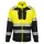 DX4 Hi-Vis 1. osztályú tölcsér nyakú cipzáras pulóver Yellow/Black XXXL