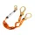 Dupla 140kg-os energiaelnyelős kötél Black/Orange