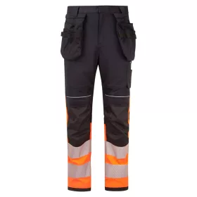   PW3 Modaflame Work HVO Class 1 FR lengőzsebes nadrág Orange/Black 28