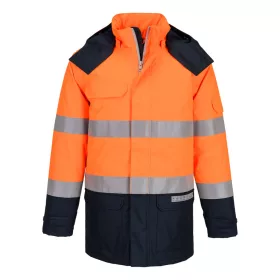   Bizflame Rain + Hi-Vis Multi-Norm Contrast FR téli kabát Orange/Navy L