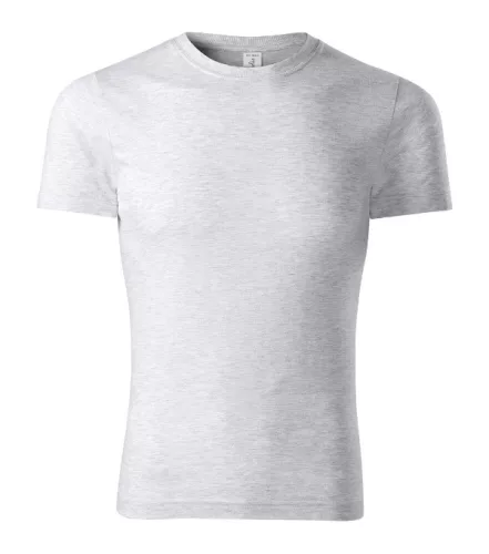 Peak póló unisex világosszürke melírozott L
