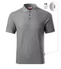Reserve galléros póló férfi sötétszürke melírozott 12 (brand label) XL