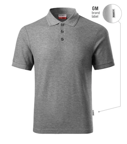 Reserve galléros póló férfi sötétszürke melírozott 12 (brand label) 2XL