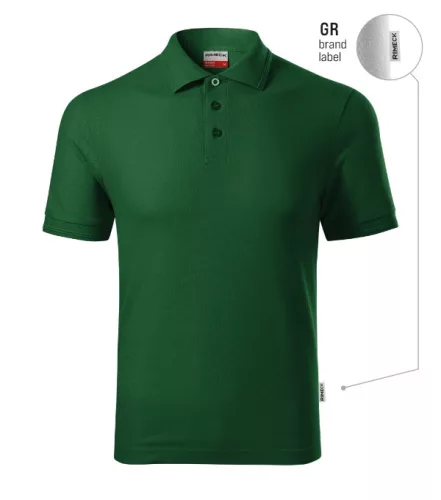 Reserve galléros póló férfi üvegzöld 06 (brand label) L