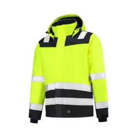   Munkakabát unisex Midi Parka High Vis Bicolor T51 fluoreszkáló sárga M méret