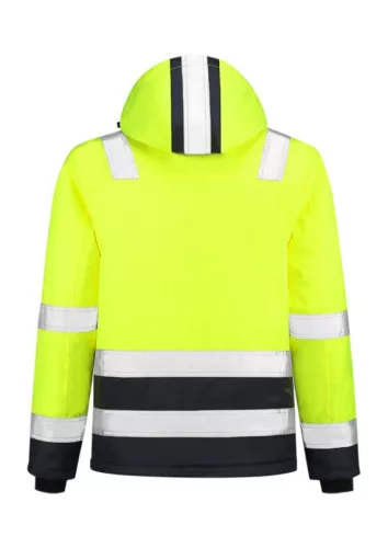 Munkakabát unisex Midi Parka High Vis Bicolor T51 fluoreszkáló sárga M méret
