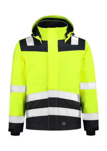 Munkakabát unisex Midi Parka High Vis Bicolor T51 fluoreszkáló sárga 4XL méret